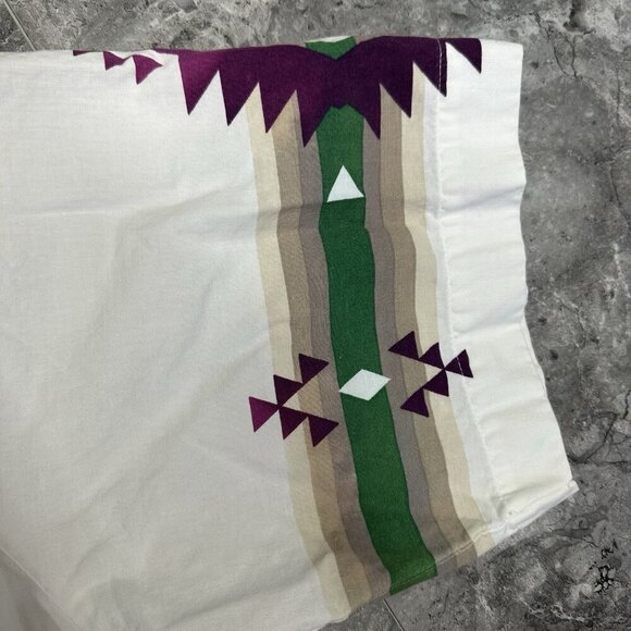 Vintage Roper Border Western Shirt Mens XL White Aztec Tribal Ranch Work Rodeo - Picture 5 of 7